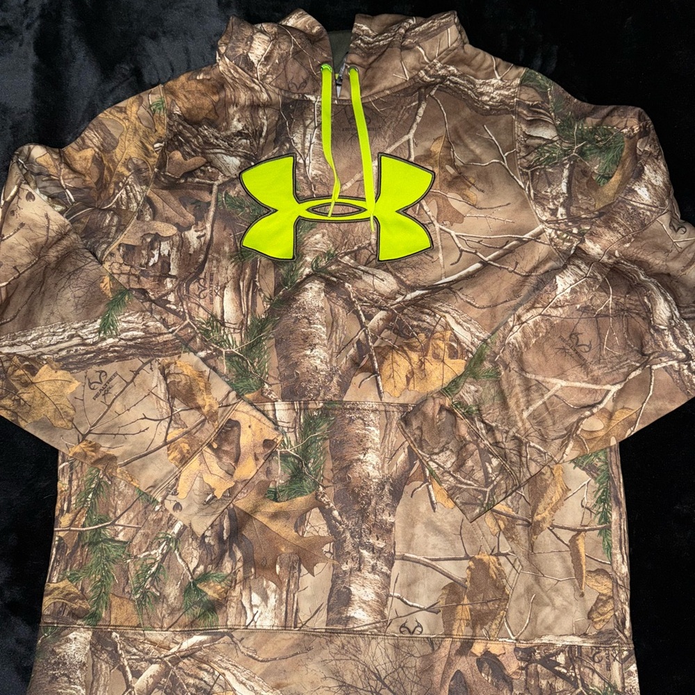 Under Armour Camouflage Hoodie with Neon Logo